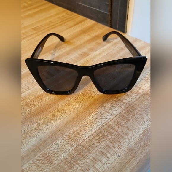 Kurt Geiger Black Cat-Eye Sunglasses - Picture 3 of 8